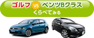 ゴルフとベンツBクラスをくらべてみる