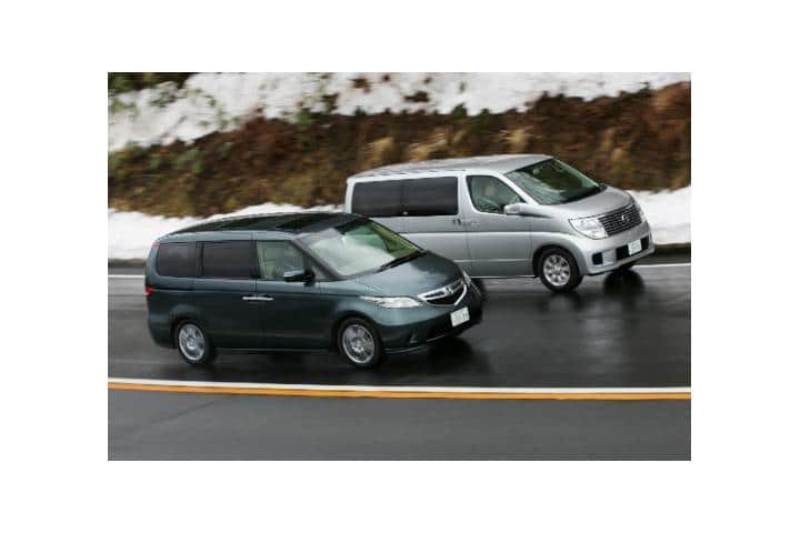 トヨタ アルファード、トヨタ エスティマ、日産 エルグランド、ホンダ