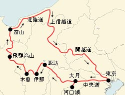 全コース地図　激走１０００Ｋｍ