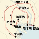 都内地図　激走１０００Ｋｍ