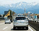 ハリアー 富山市内の国道８号線