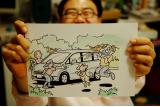 ホンダ　ステップワゴンの塗り絵！
