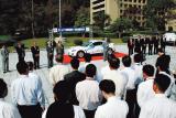 マツダ 水素ロータリーエンジン車「マツダRX-8ハイドロジェンRE」を山口県に納入！