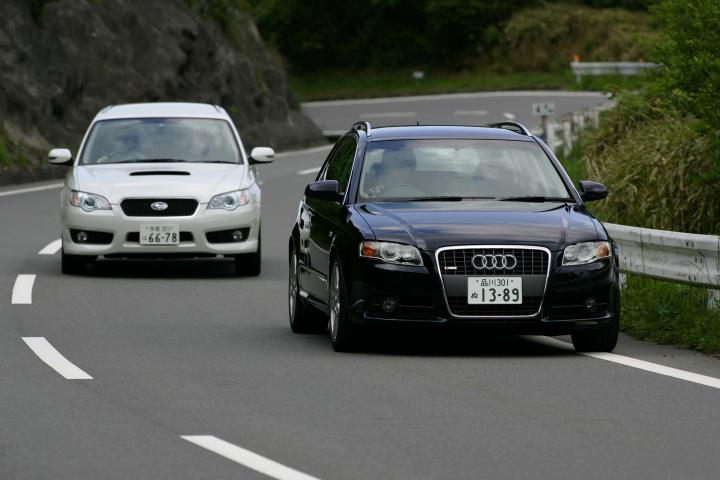 ホンダ エリシオン・プレステージ vs トヨタ エスティマスバル レガシィ・ツーリングワゴン vs アウディ A4アバント