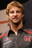 F1第15戦日本GPに向けたホンダレーシングチームとスーパーアグリF1チームによる会見にて ホンダレーシングチームドライバー ジェンソン・バトン選手