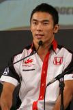 F1第15戦日本GPに向けたホンダレーシングチームとスーパーアグリF1チームによる会見にて スーパーアグリF1チームドライバー 佐藤 琢磨選手