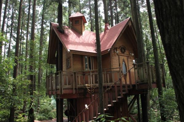 天使のツリーハウス「エミル」は空に最も近いコテージ。