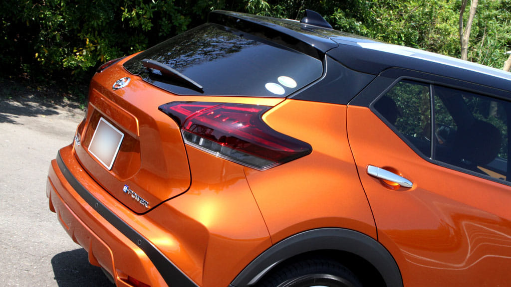 キックスのリヤエンド