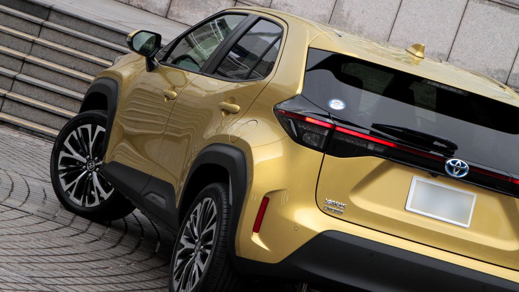 ヤリスクロスのリヤエンド