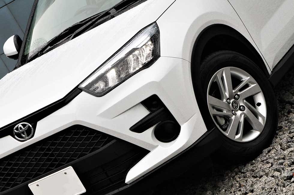 トヨタ ライズ ターボ車(改良前)のフロントフェイス