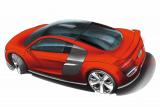 「アウディ R8 TDI ルマン」スケッチ／サイド