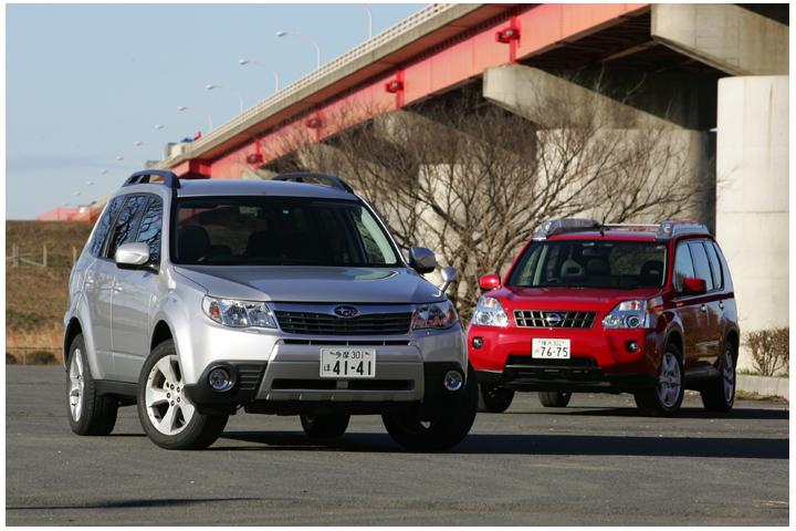 スバル フォレスター vs 日産 エクストレイル