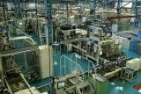 多くが自動化され大量生産されるMR型エンジン用生産ライン