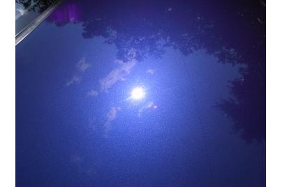 ミガキ傷を除去した塗装面