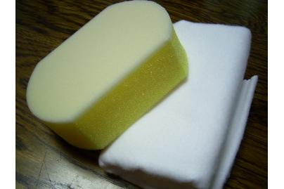 専用パフ素材スポンジ＆ネル地