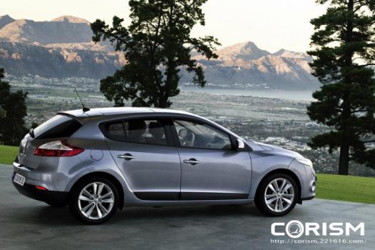 ルノー 新型 メガーヌ　リアビュー イメージ画像