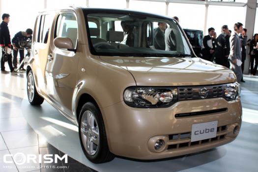 日産 新型「キューブ」発表会 「キューブ」 エクステリア フロント 画像（ボディカラー：クラフトダンボール）