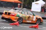 「2009 D1 GP KICK OFF DEMO "QUICK8追走バトル"」 「スバル インプレッサ WRX」を駆る田中 一弘 選手！[2009東京オートサロンにて]