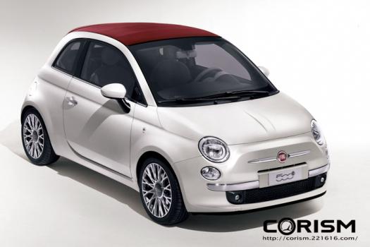 【ジュネーブショー2009】世界初公開！フィアット500 カブリオレモデル「フィアット500C」 エクステリア フロント 画像