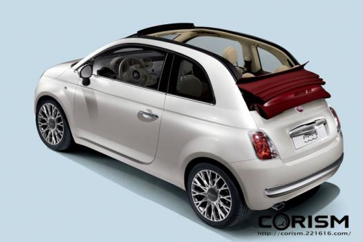 【ジュネーブショー2009】世界初公開！フィアット500 カブリオレモデル「フィアット500C」 エクステリア リヤ 画像