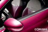 "FIAT 500 Barbie"(フィアット チンクエチェント バービー)[イタリア本国仕様・エキシビジョンモデル]　ウィンドウのモールディングにもクリスタルがちりばめられている！