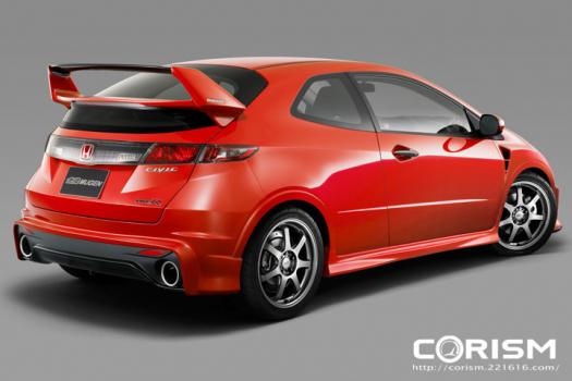 欧州 ホンダ シビック type R 3ドアハッチバック[欧州仕様車]　無限パーツ装着車　リアビュー