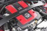 日産 Z34 フェアレディZ「Version NISMO(バージョン・ニスモ)」　専用設計の等長フルデュアルエキゾーストシステムや専用コンピュータを搭載しチューニングされたVQ37HRエンジン