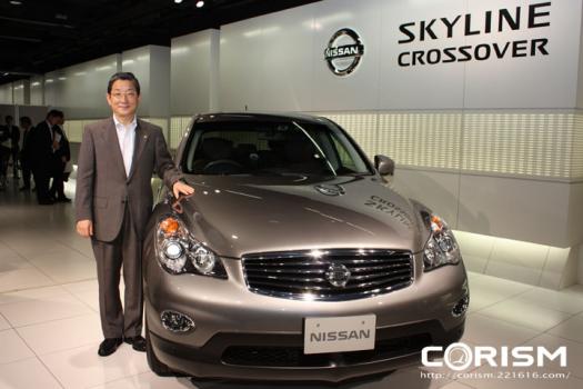新しい「スカイライン クロスオーバー」と、日産自動車 志賀COO