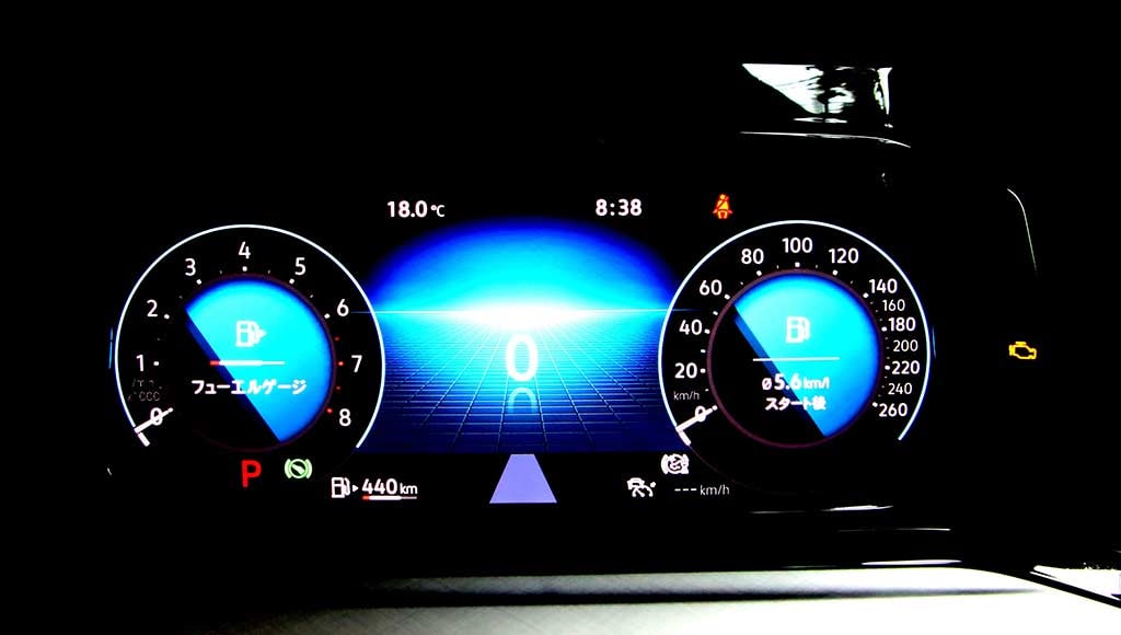 golf 8のメーター