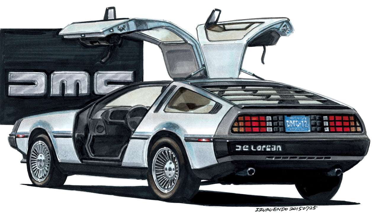 遠藤イヅル「一枚の名車絵」～第1回 デロリアンDMC-12～ - 新車情報の