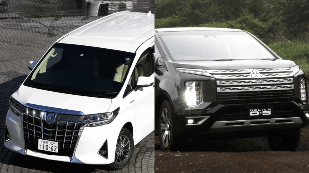 トヨタ アルファード/ヴェルファイア vs 三菱デリカD:5徹底比較