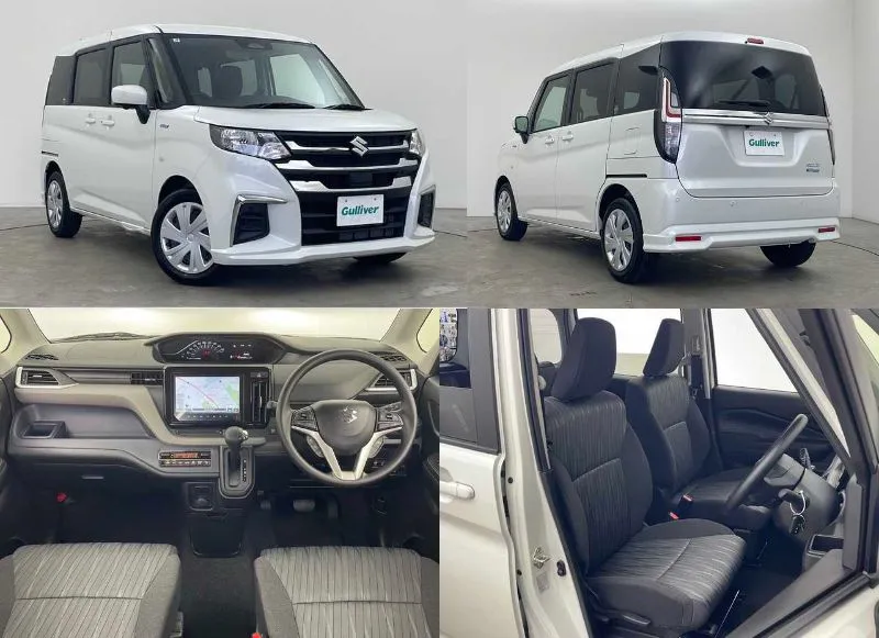 ソリオ　ハイブリッド　MGの車両の内装と外観の画像