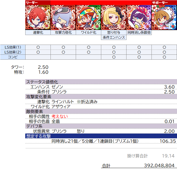 ラインハルト ヴァン アストレアの検討 単独性能だったら強い 使い方は ぷよクエ ぷよクエ攻略ヒント集 Kaya Grv S Diary