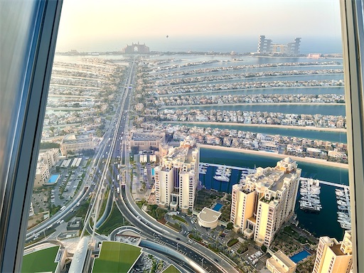 ドバイ観光】人工島を一望できる展望台：The View Palm Jumeirah