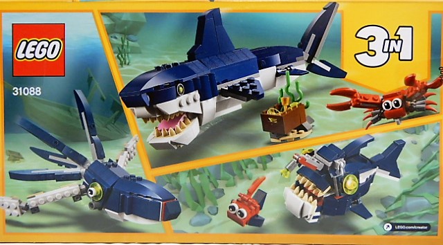 らっきょ LEGO 31088 深海生物 クジラ 3in1 クリエイター - 小さな世界