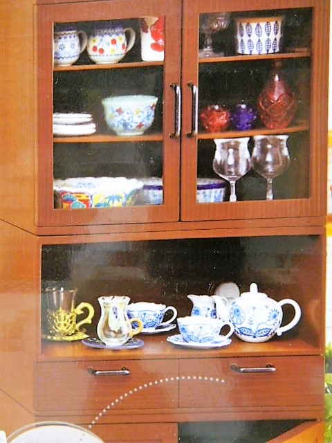 リーメント】組み合わせ食器棚 - 小さな世界