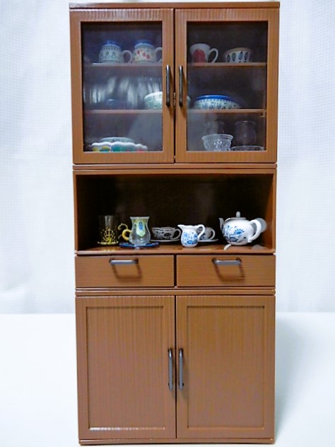 リーメント】組み合わせ食器棚 - 小さな世界