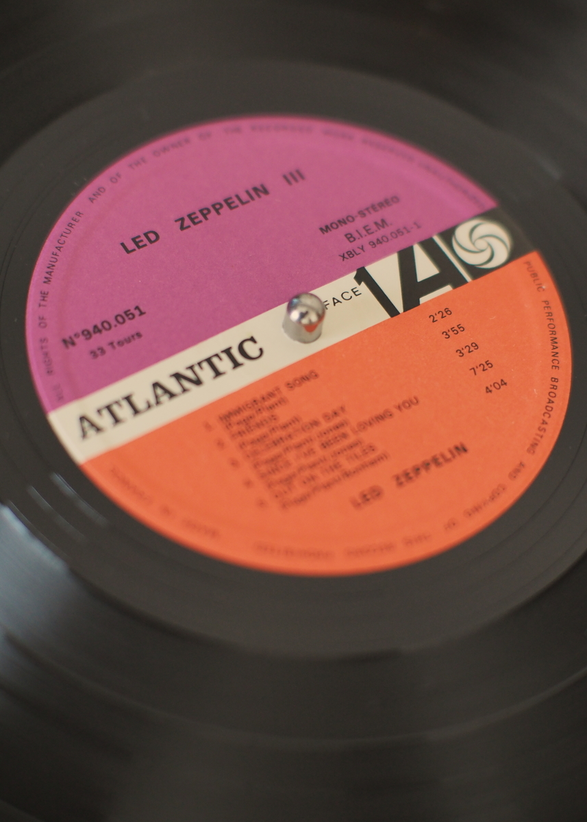 ちょっと珍しいレコード：Led Zeppelin III フランス盤 - LED ZEPPELIN