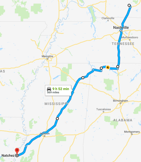 山の流れ アメリカでドライブ！ Natchez Trace Parkway / ナッチェズトレース