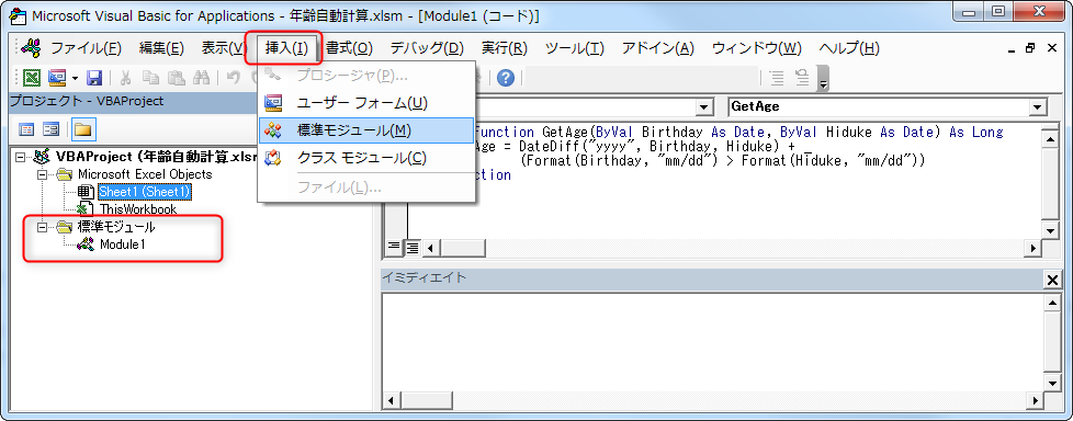 エクセルvbaでの年齢計算 ドワーフのメモ帳