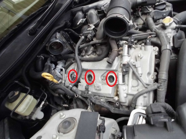 4gr エンジン プラグ交換 ウッドベル 整備 修理 作業 スタッフブログ