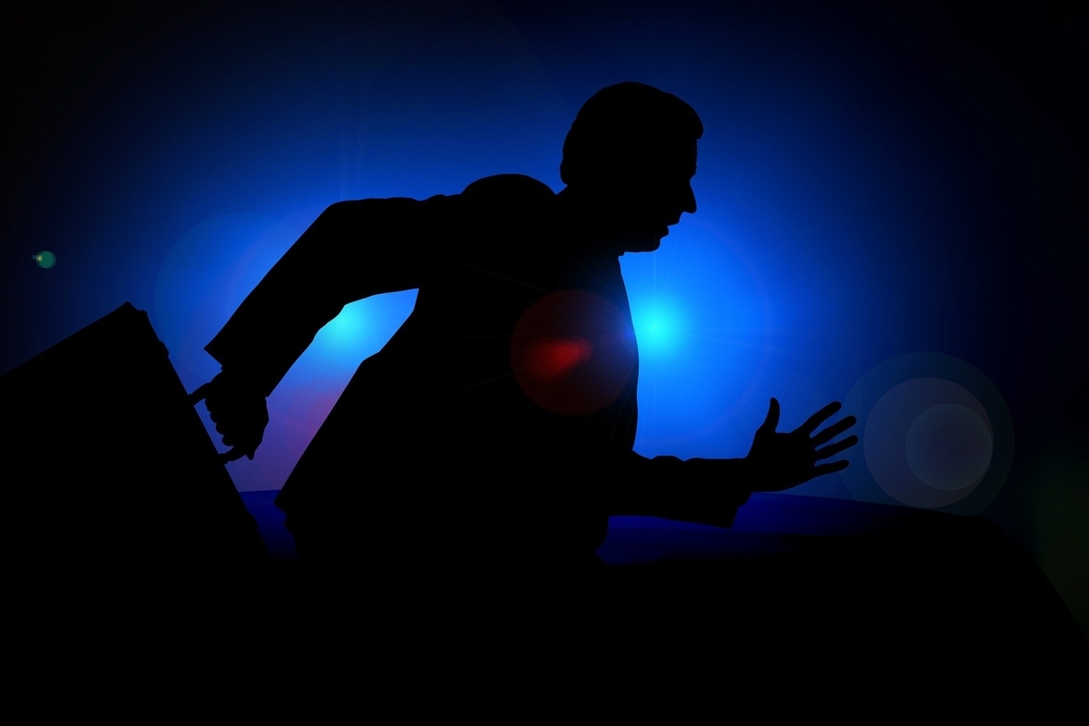 man escape