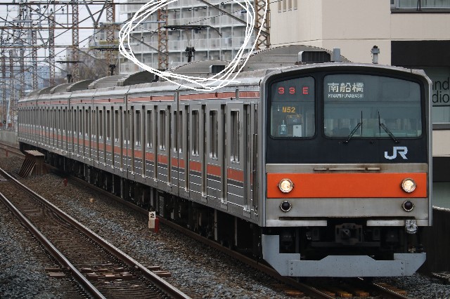 武蔵野線205系　制輪子(ブレーキシュー) NS-513 武蔵野線の異端児】2編成のみの原顔0番台、205系M51・52編成