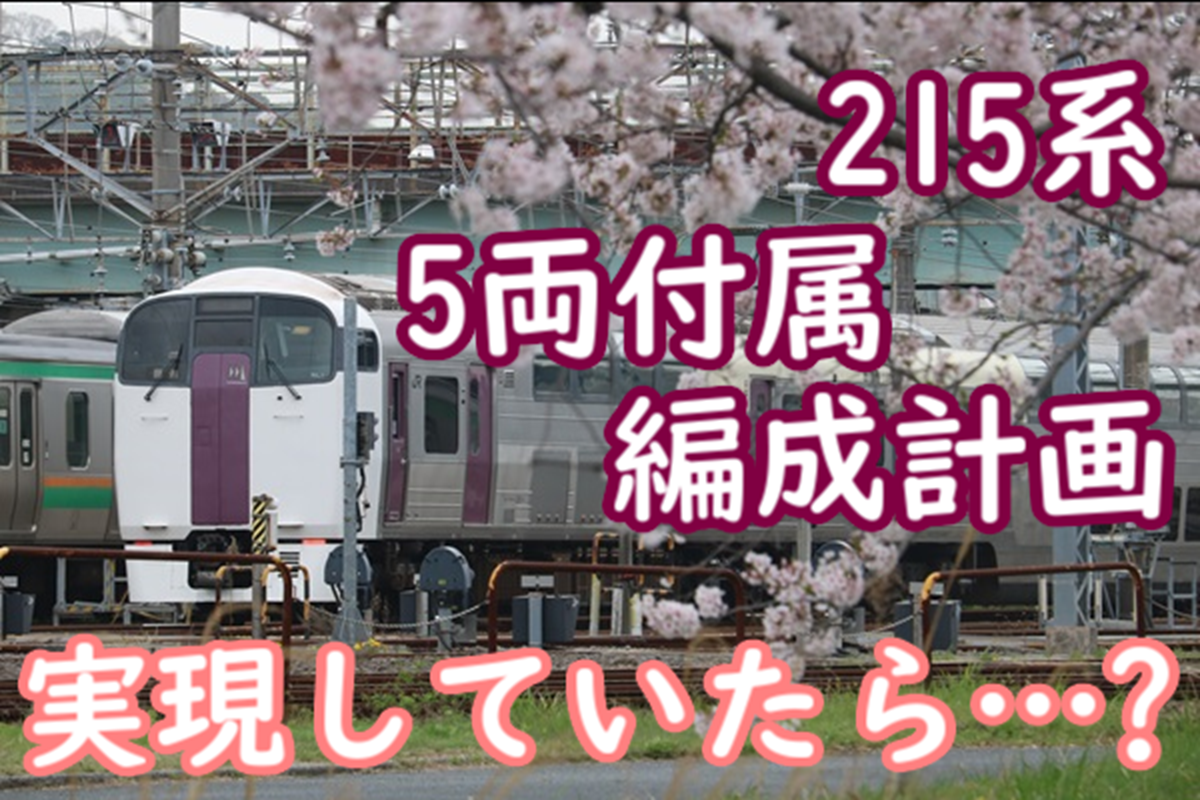 215系は付属編成を作る計画があった 製造されたらどんな使われ方をし