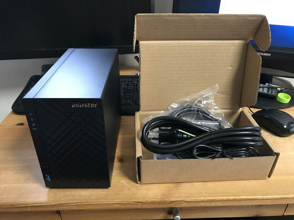 ASUSTOR AS1002T NAS 3TB HDD×1台付