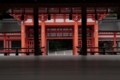 下鴨神社　舞殿から楼門を望む