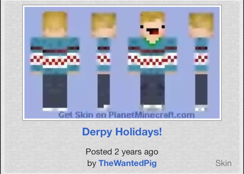 Minecraft The Derp あなたの知らない馬鹿なスキン Derpなクリスマススキン モブトエキストラ