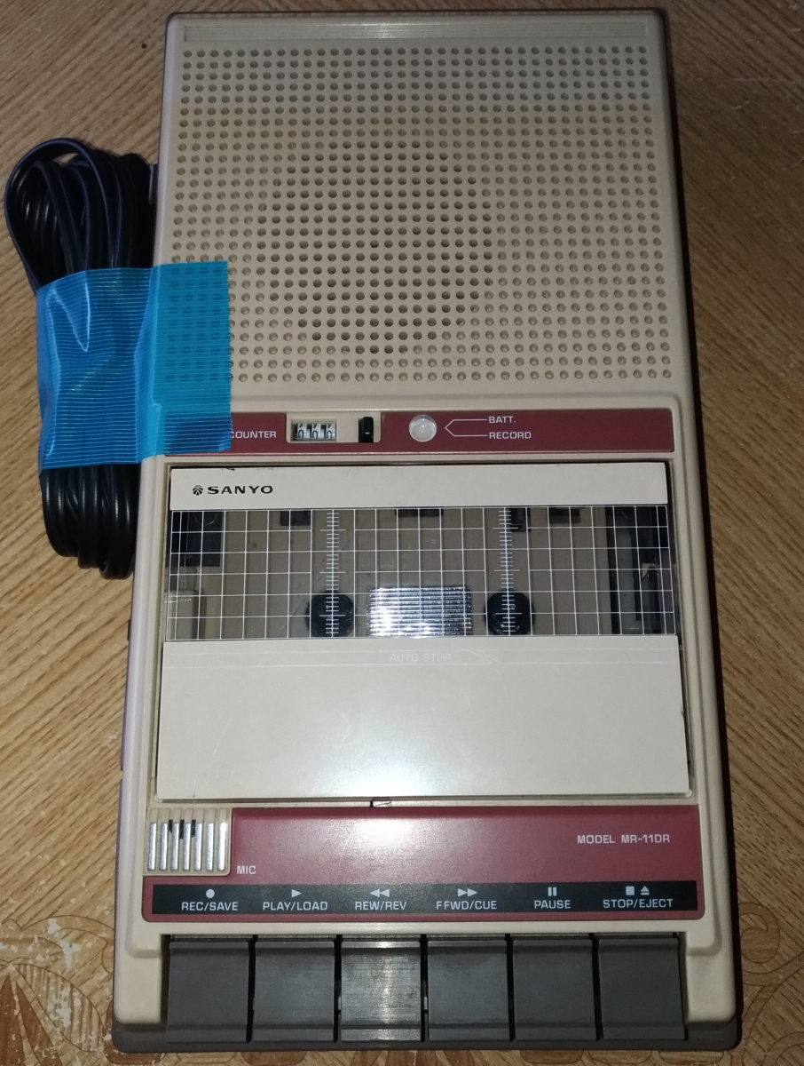 SANYO MR-11DR データレコーダジャンク購入 - ebiichirou's diary