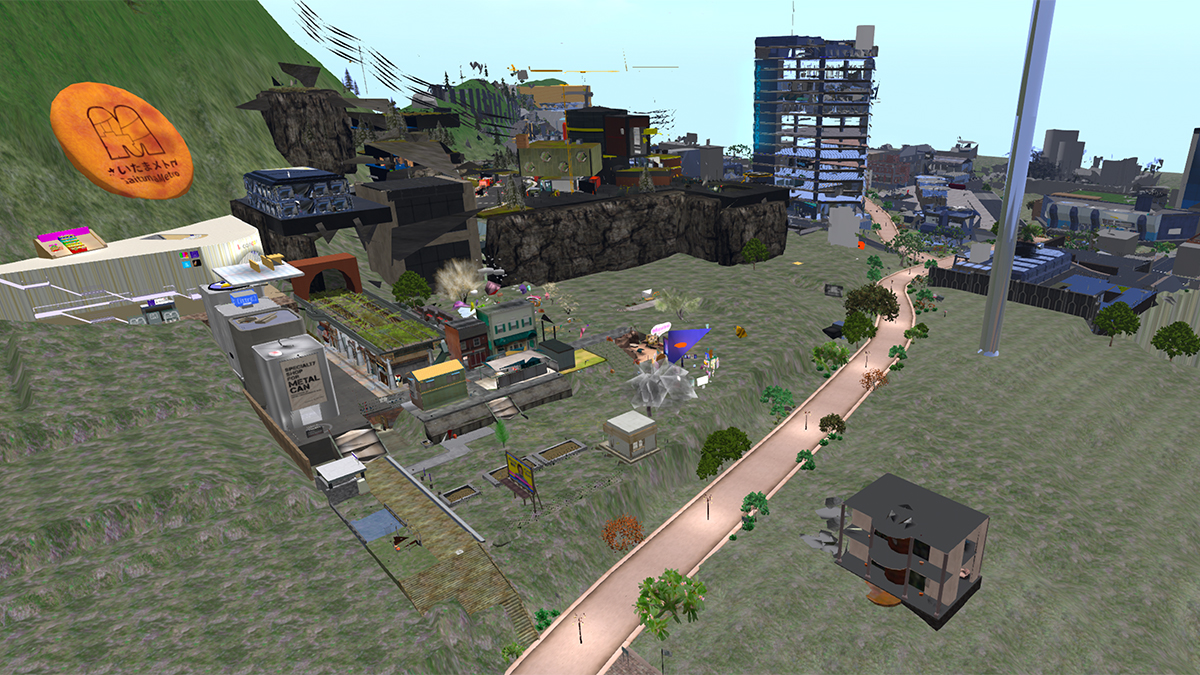 SecondLife「Carmineシム」にある街の風景