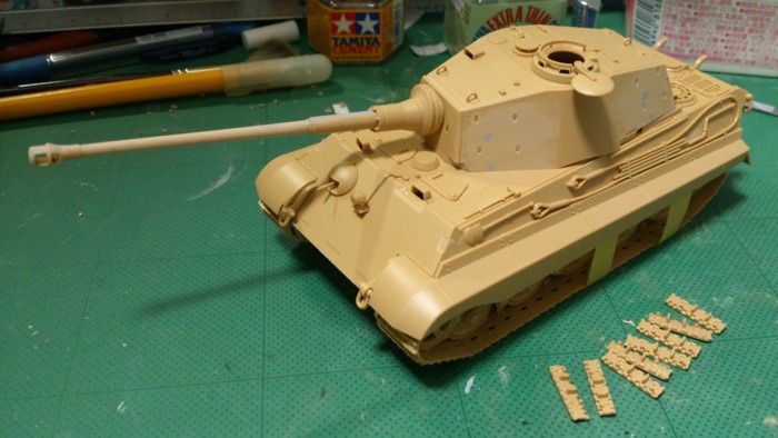 1 48 ティーガーii ガルパン 黒森峰仕様で作る 日々の久利英太